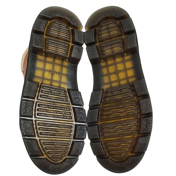 NWB Dr Martens combs leather faux fur lined combat boots rust tan waterproof - Picture 14 of 16